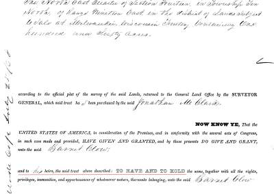 clow barnet assignee of jonathan m. clark clarke land patent 1848 Ringing Cedars of Russia USA + Canada, Anastasia USA
